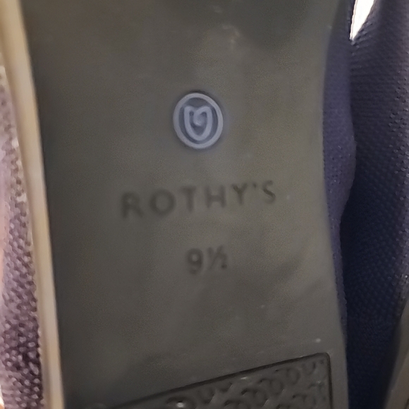 Rothys Navy Blue Ballet Flat Shoes - Picture 6 of 8